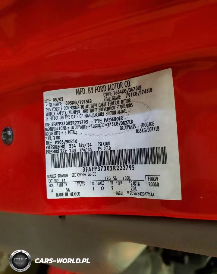 2002 Ford Focus Zx5 VIN:3FAFP37302R222795 - 12