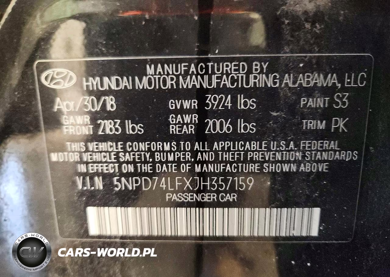 2018 Hyundai Elantra Se VIN:5NPD74LFXJH357159 - 12
