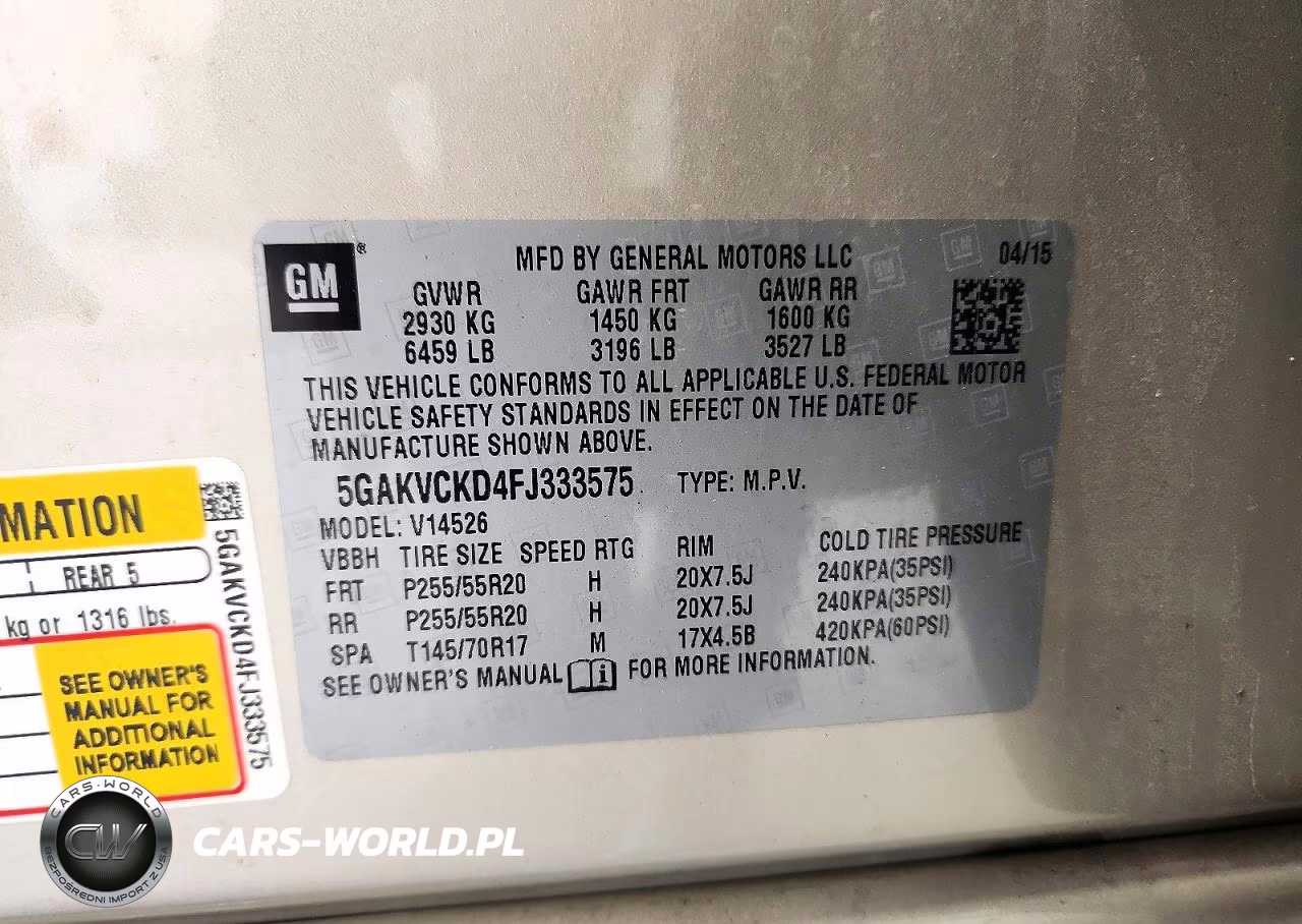 2015 Buick Enclave VIN:5GAKVCKD4FJ333575 - 13