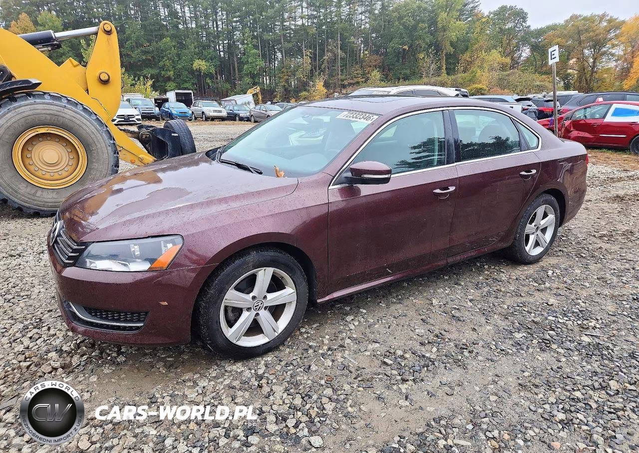 2013 Volkswagen Passat Se VIN:1VWBP7A34DC046678 - 1