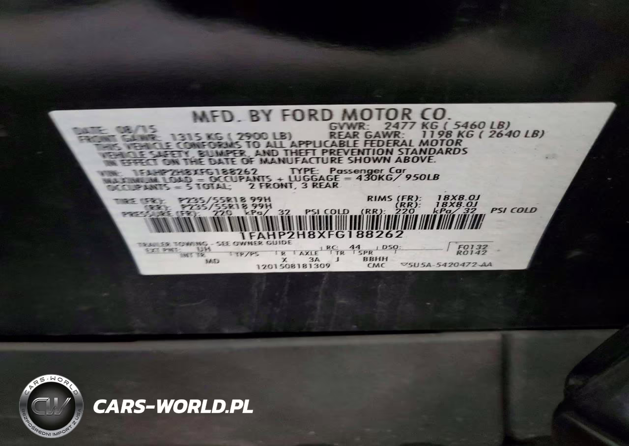 2015 Ford Taurus Sel VIN:1FAHP2H8XFG188262 - 13