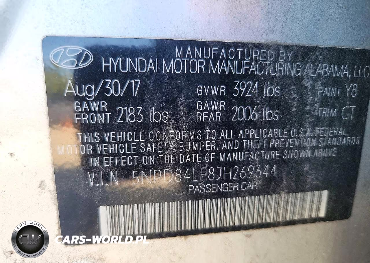 2018 Hyundai Elantra Limited VIN:5NPD84LF8JH269644 - 12