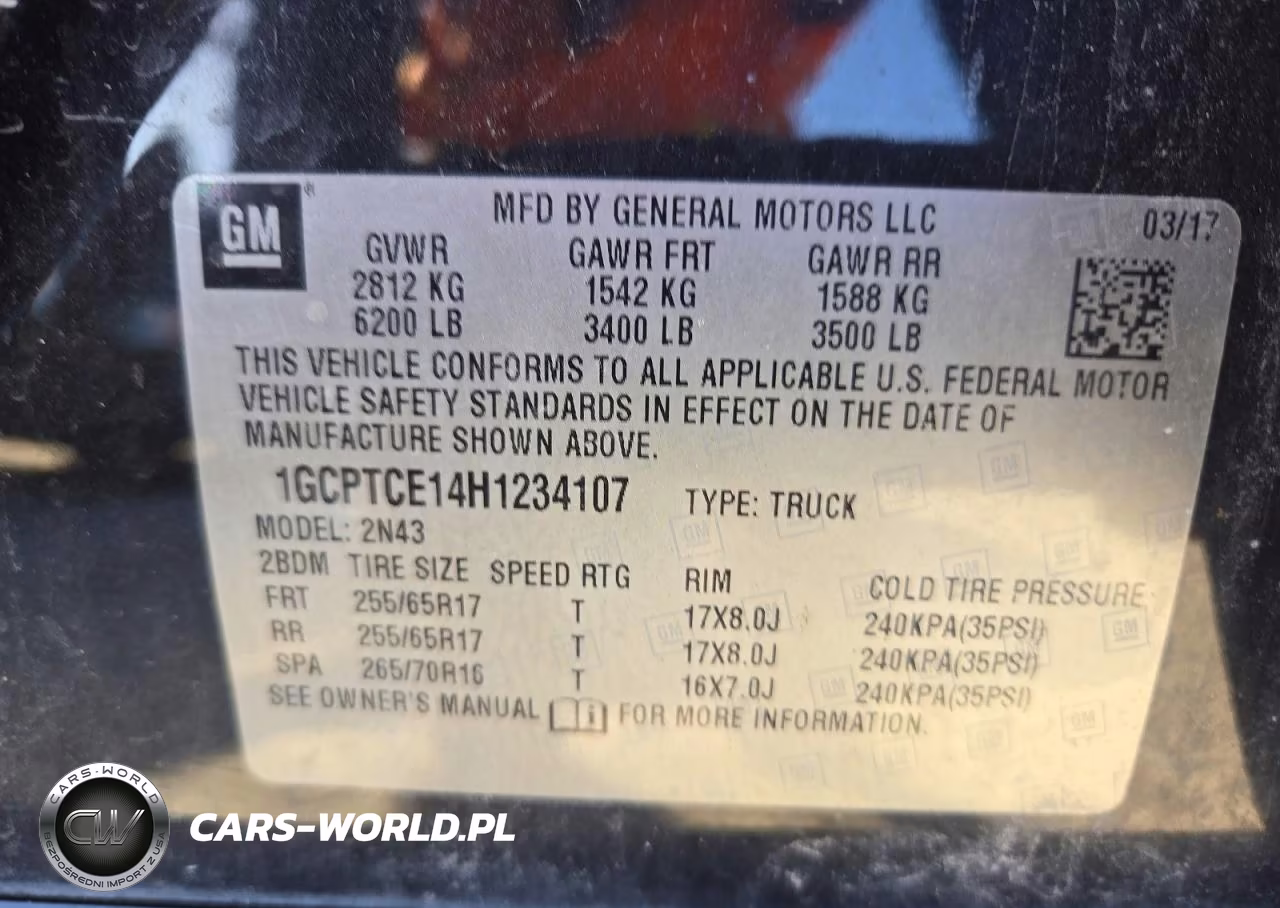 2017 Chevrolet Colorado Lt VIN:1GCPTCE14H1234107 - 12