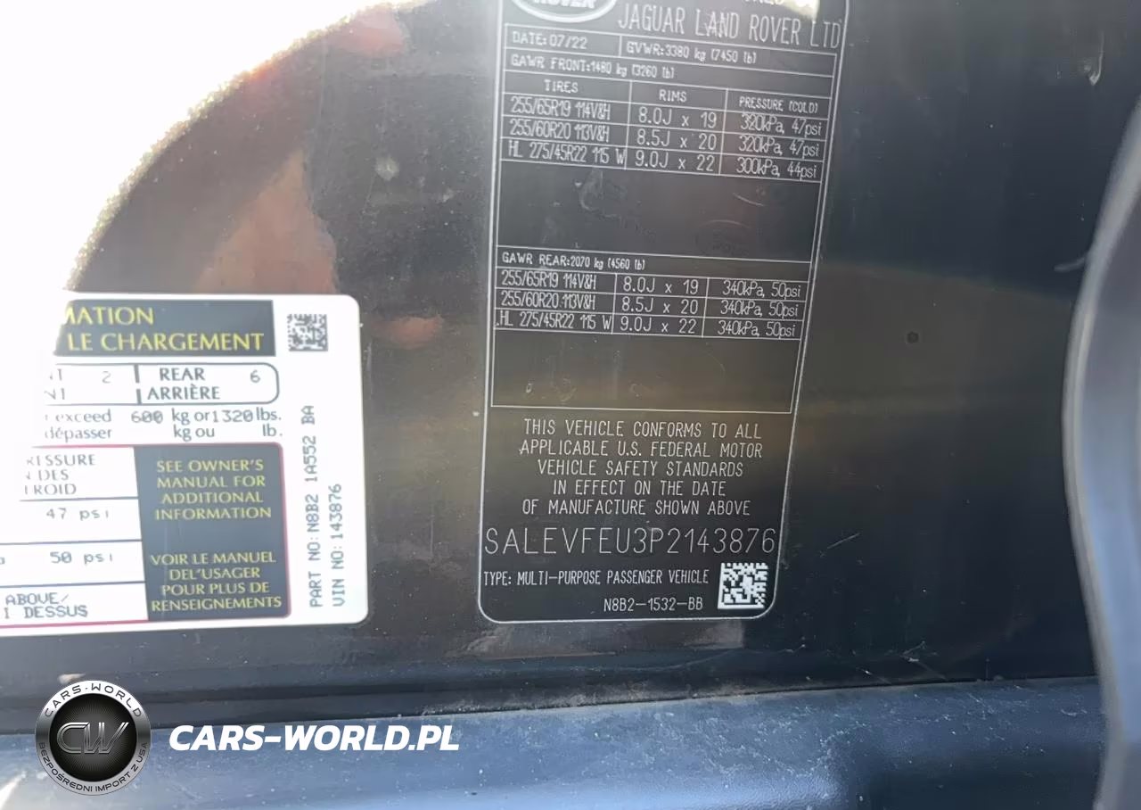2023 Land Rover Defender 130 First Edition VIN:SALEVFEU3P2143876 - 10