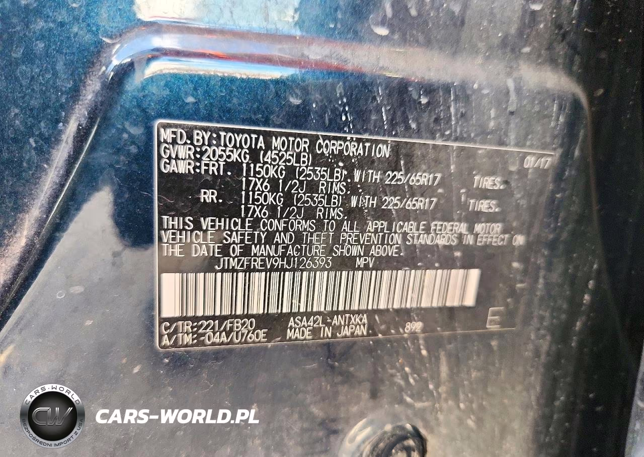 2017 Toyota Rav4 Le VIN:JTMZFREV9HJ126393 - 12