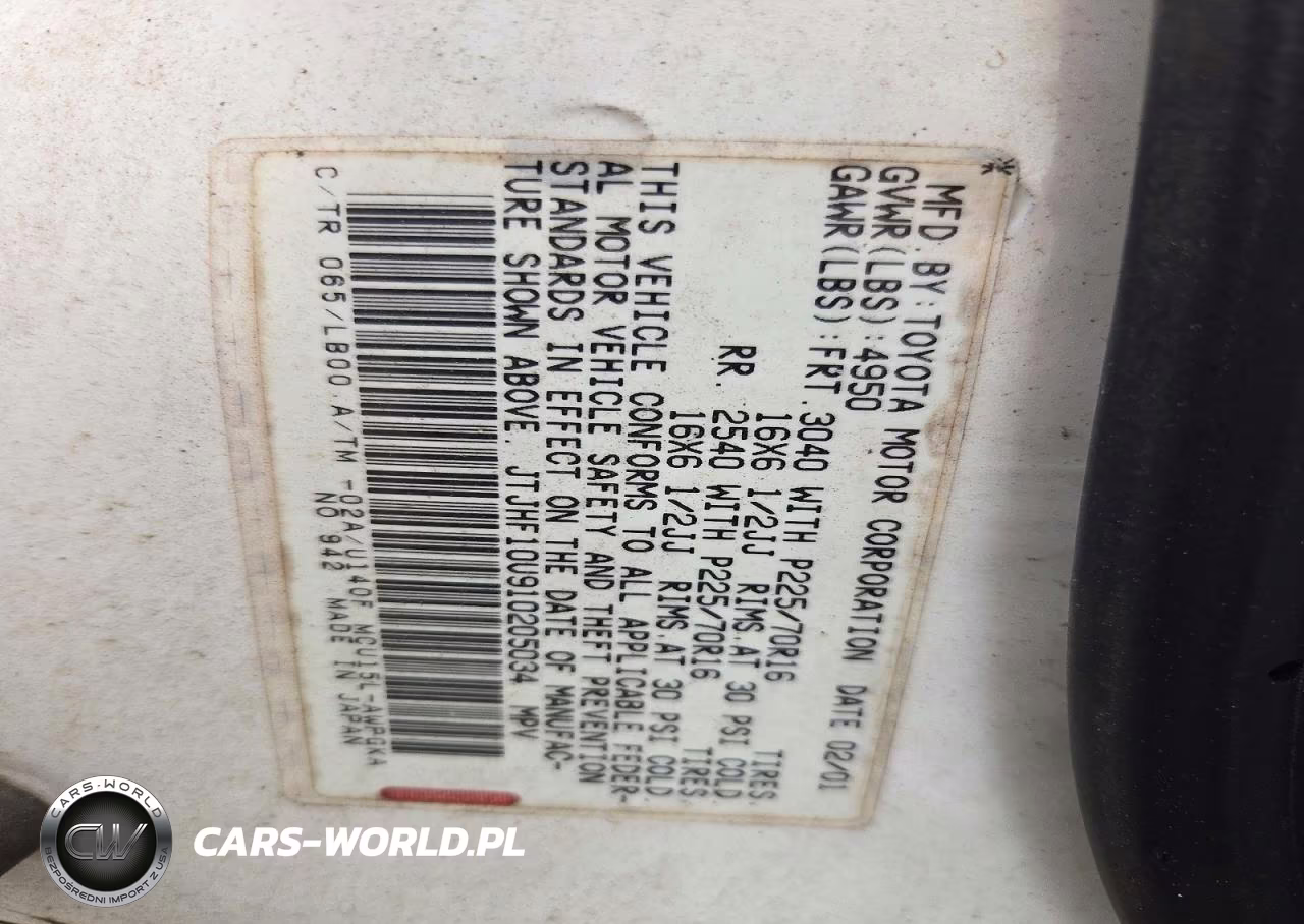 2001 Lexus Rx 300 VIN:JTJHF10U910205034 - 13