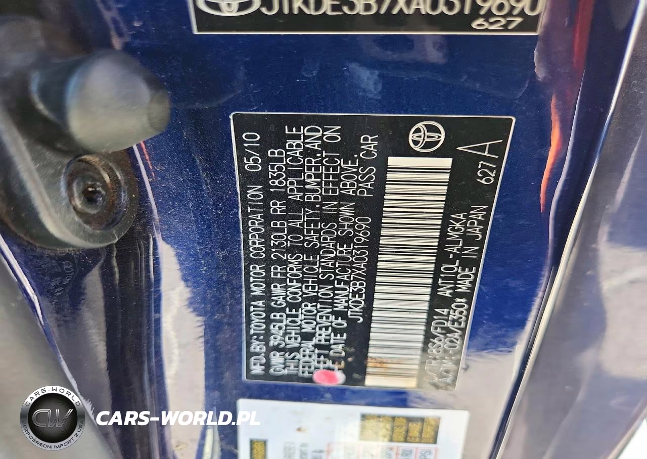 2010 Scion Tc Base VIN:JTKDE3B7XA0319690 - 13