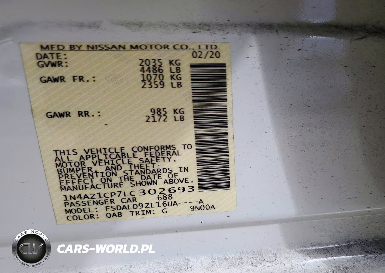 2020 Nissan Leaf Sv VIN:1N4AZ1CP7LC302693 - 12