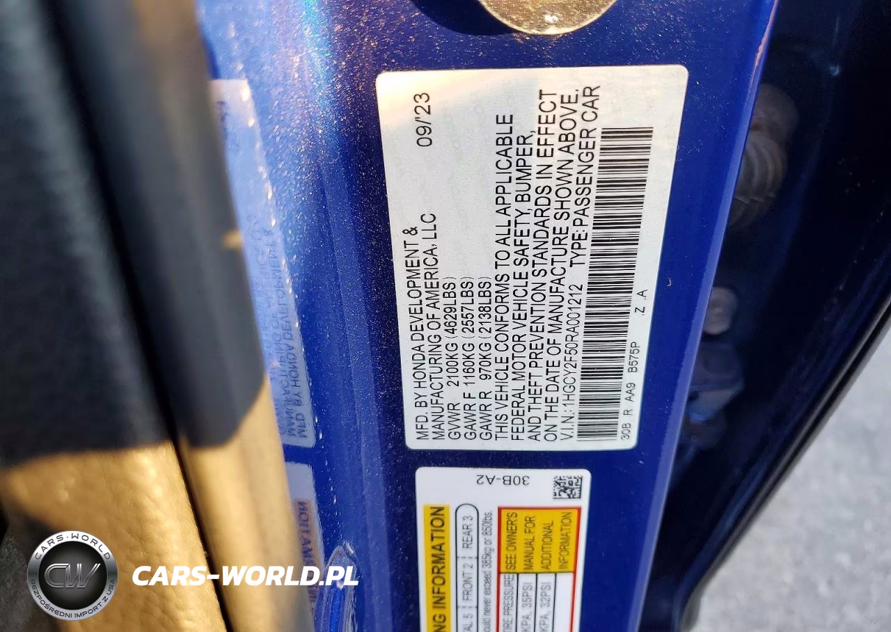 2024 Honda Accord Hybrid Sport VIN:1HGCY2F50RA001212 - 12