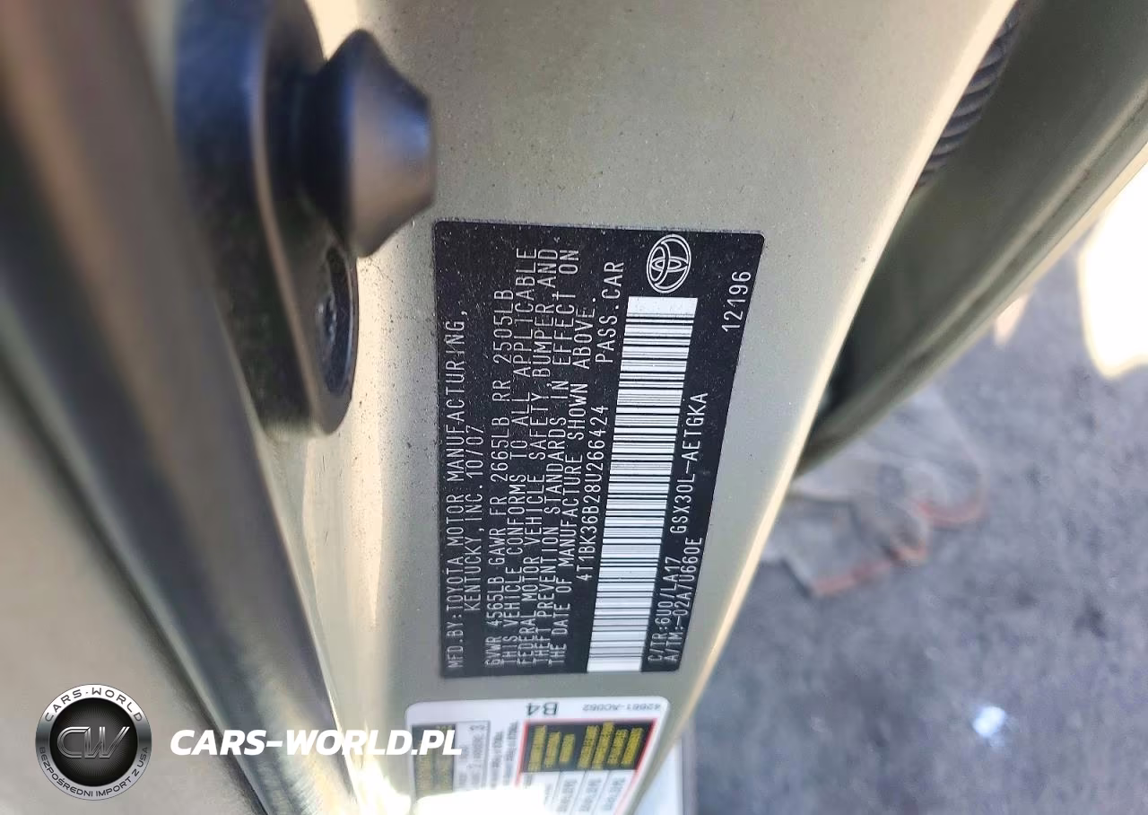 2008 Toyota Avalon Xl VIN:4T1BK36B28U266424 - 12