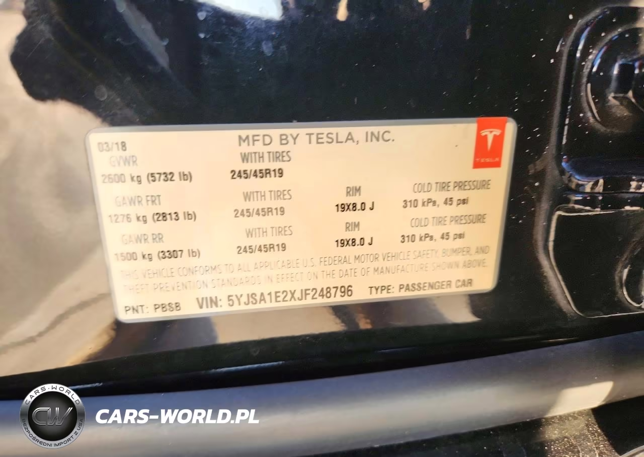 2018 Tesla Model S VIN:5YJSA1E2XJF248796 - 12