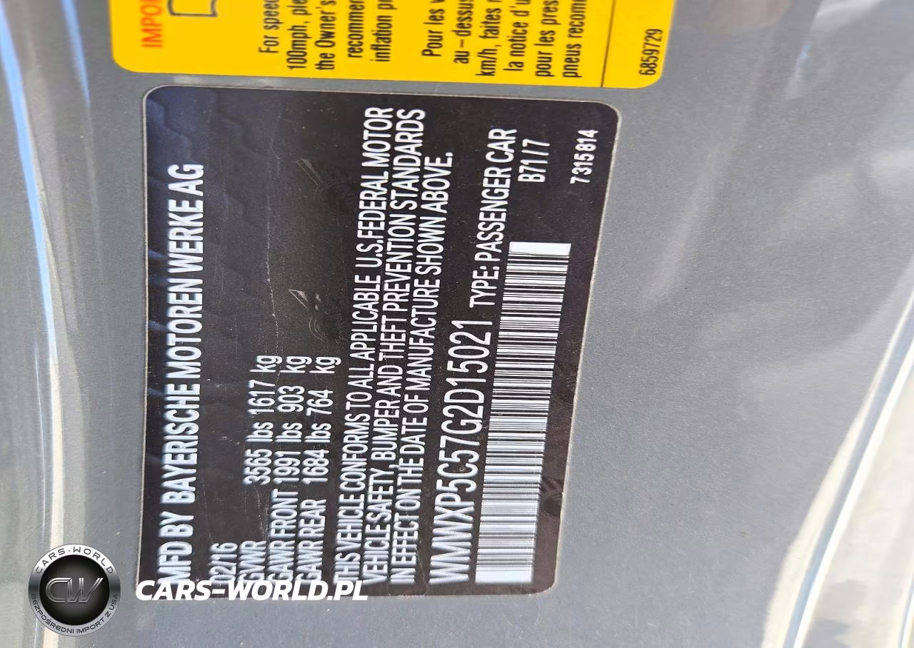 2016 Mini Cooper VIN:WMWXP5C57G2D15021 - 12
