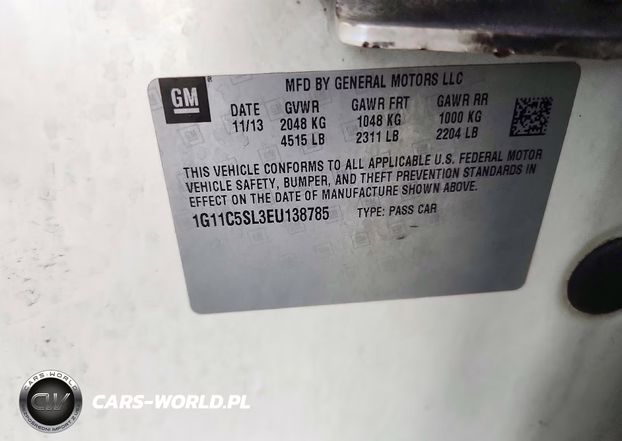 2014 Chevrolet Malibu 1Lt VIN:1G11C5SL3EU138785 - 12