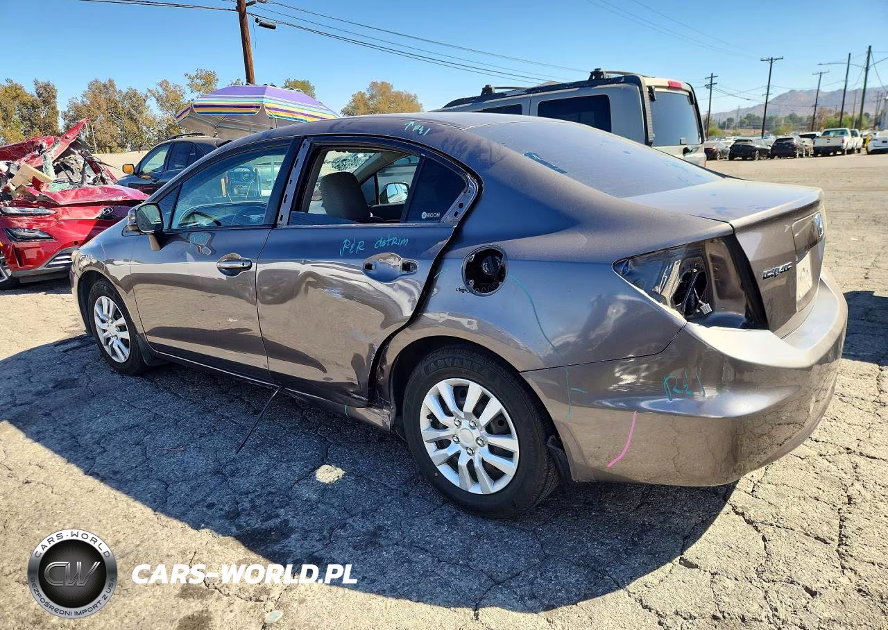 2012 Honda Civic Lx VIN:19XFB2F55CE387353 - 2