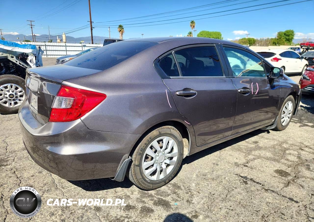 2012 Honda Civic Lx VIN:19XFB2F55CE387353 - 3