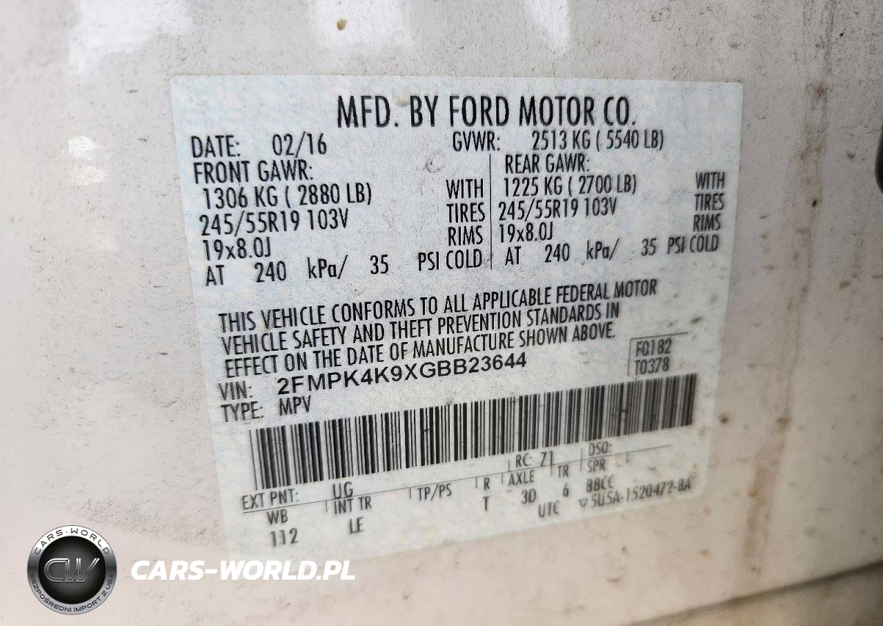 2016 Ford Edge Titanium VIN:2FMPK4K9XGBB23644 - 13