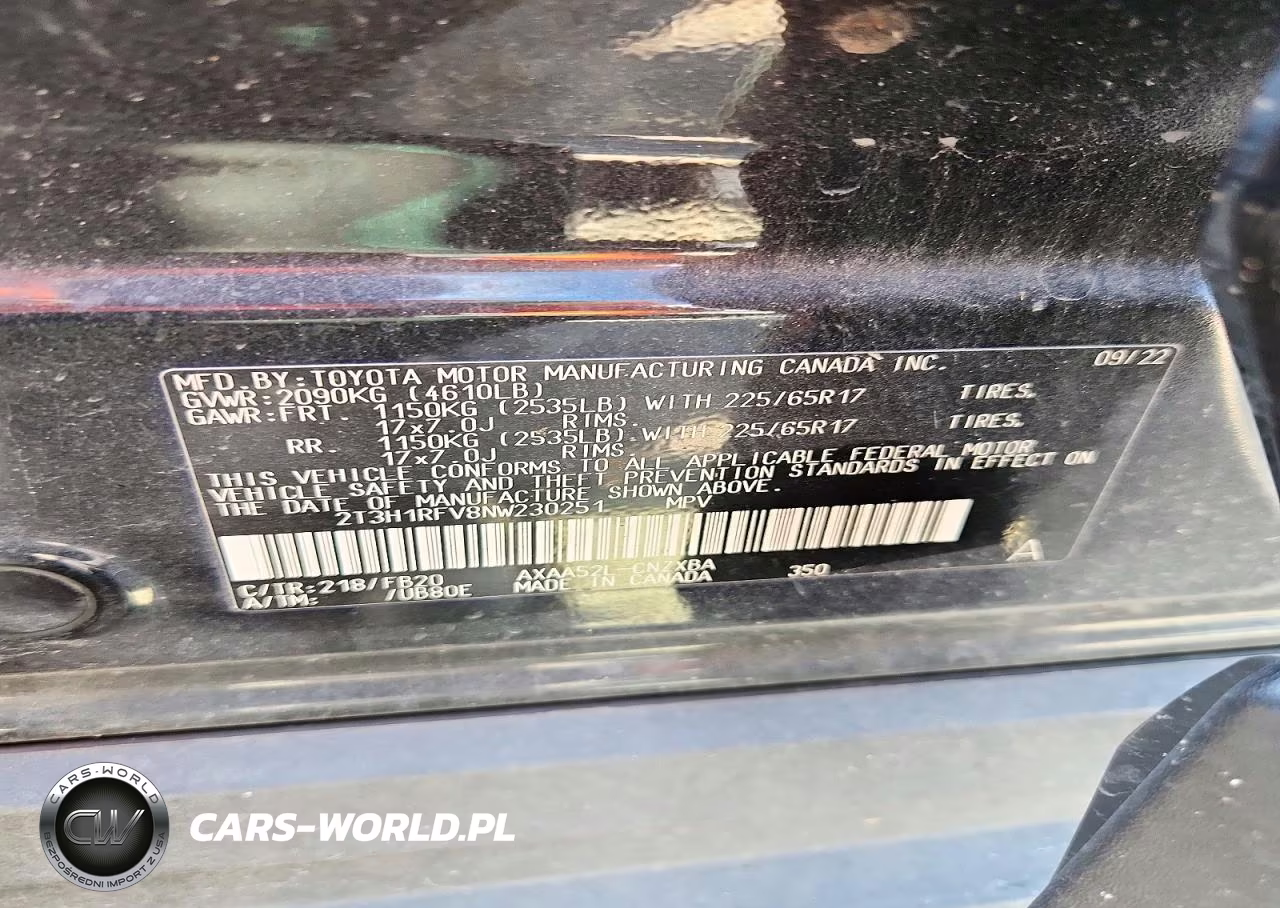 2022 Toyota Rav4 Le VIN:2T3H1RFV8NW230251 - 13