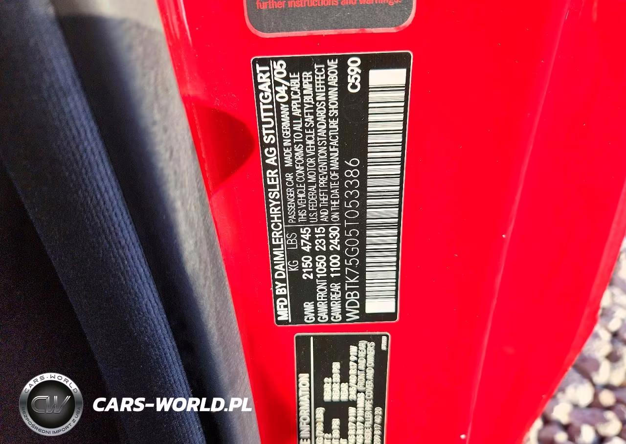 2005 Mercedes-Benz Clk 500 VIN:WDBTK75G05T053386 - 12