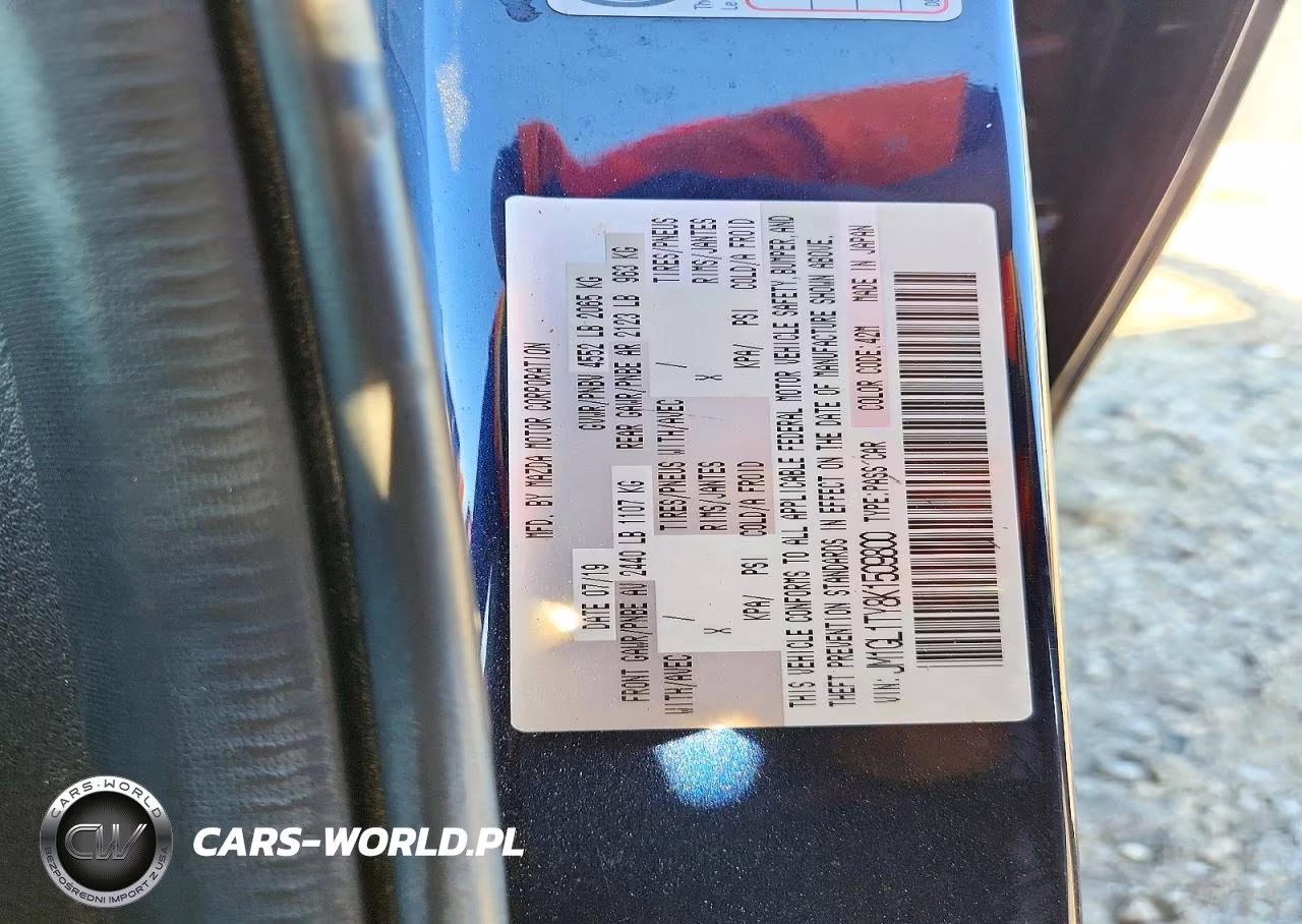 2019 Mazda Mazda6 Grand Touring VIN:JM1GL1TY8K1509800 - 12