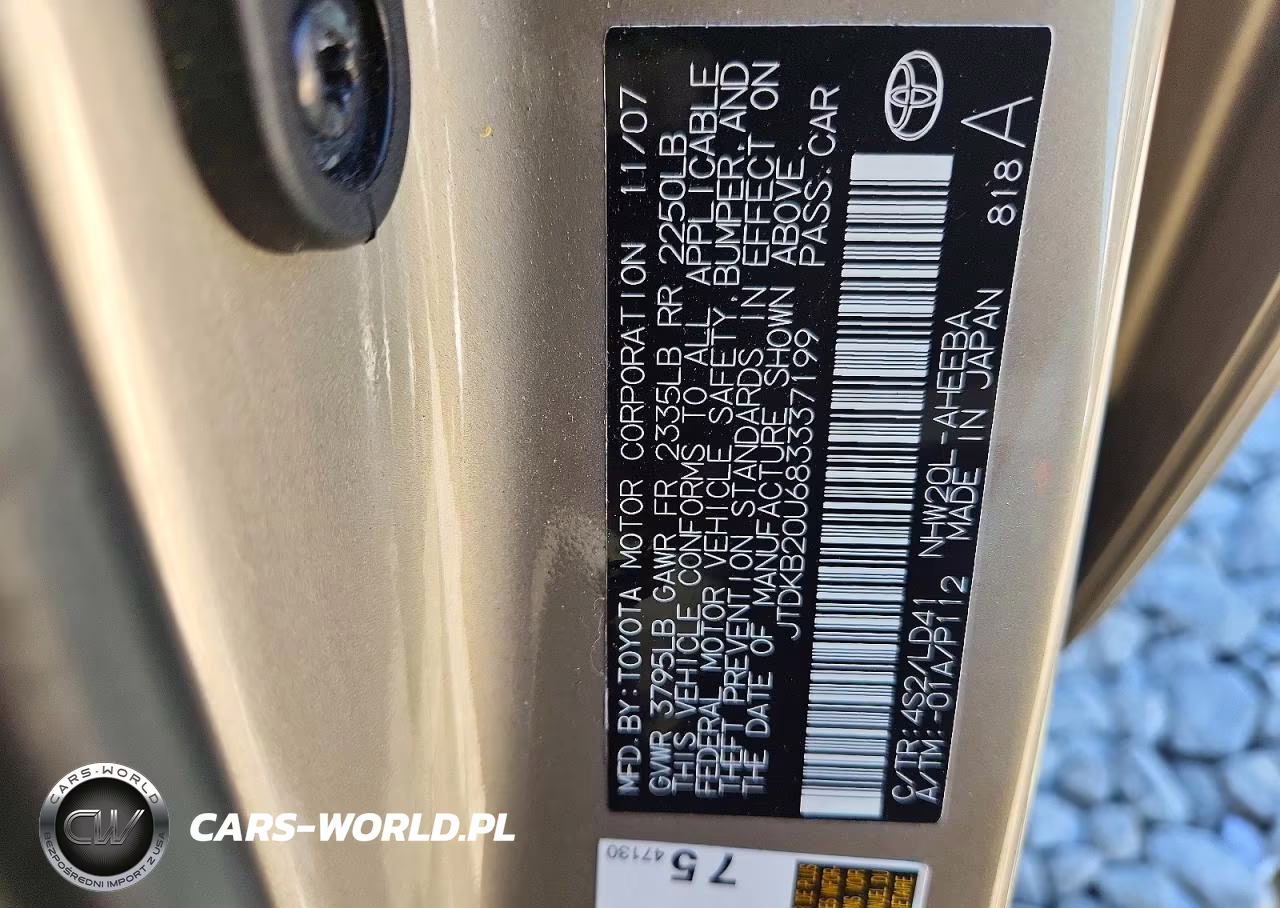 2008 Toyota Prius Base VIN:JTDKB20U683337199 - 12