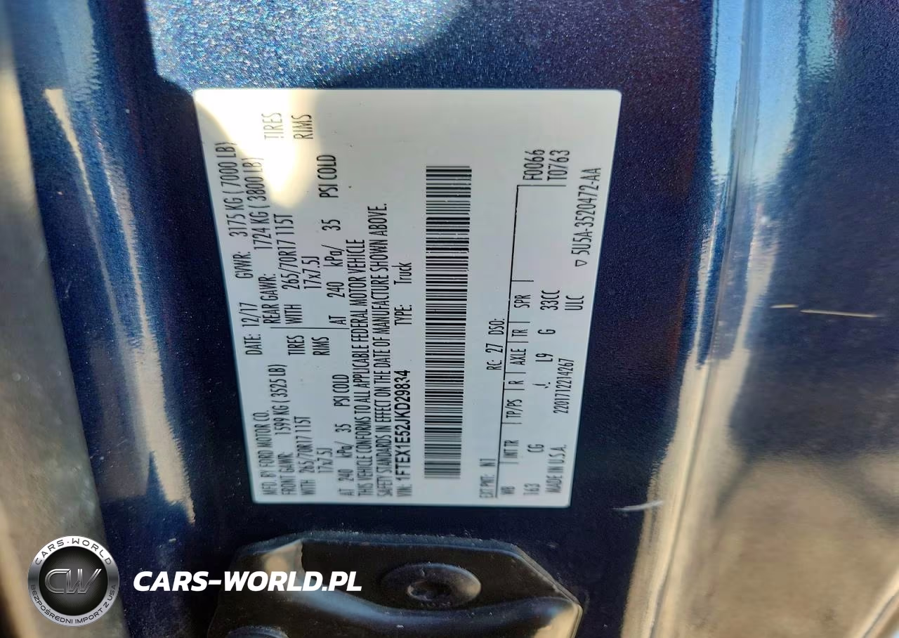 2018 Ford F-150 Xl VIN:1FTEX1E52JKD29834 - 12