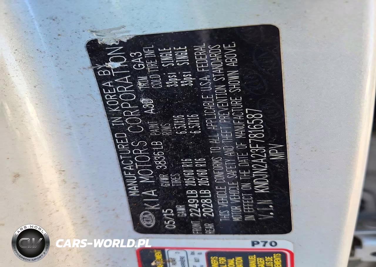 2015 Kia Soul Base VIN:KNDJN2A23F7816587 - 12