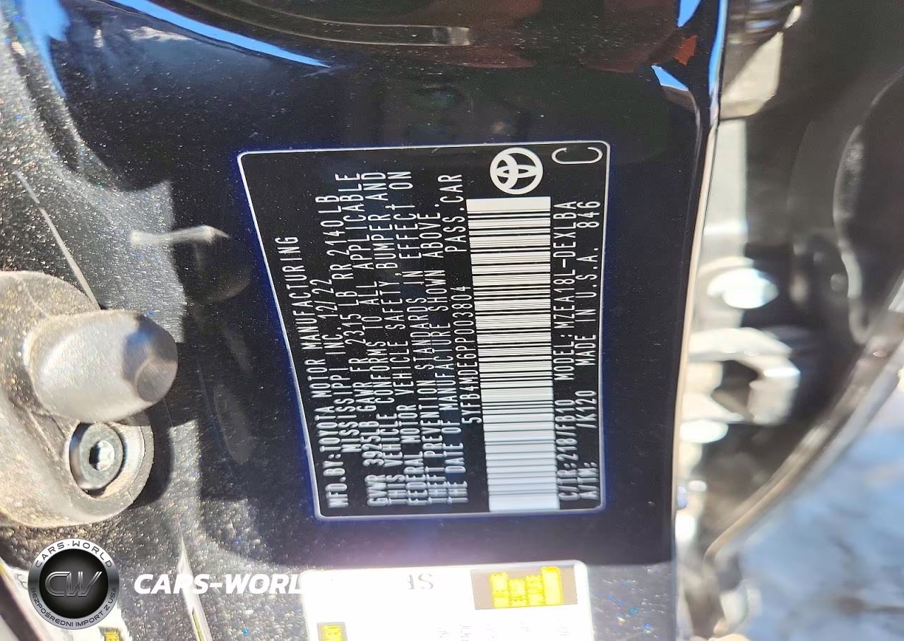 2023 Toyota Corolla Le VIN:5YFB4MDE6PP003804 - 12