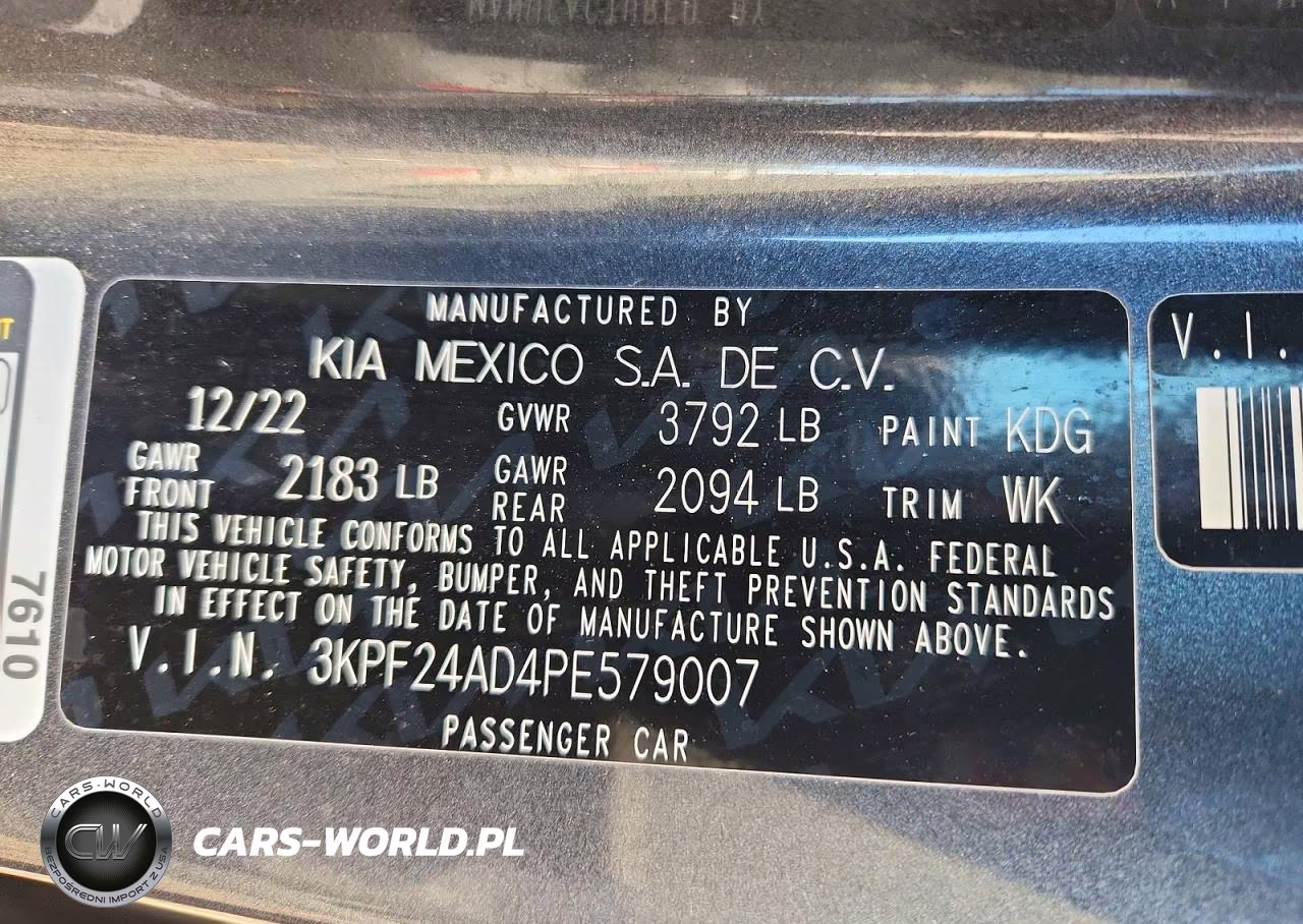 2023 Kia Forte Lxs VIN:3KPF24AD4PE579007 - 13