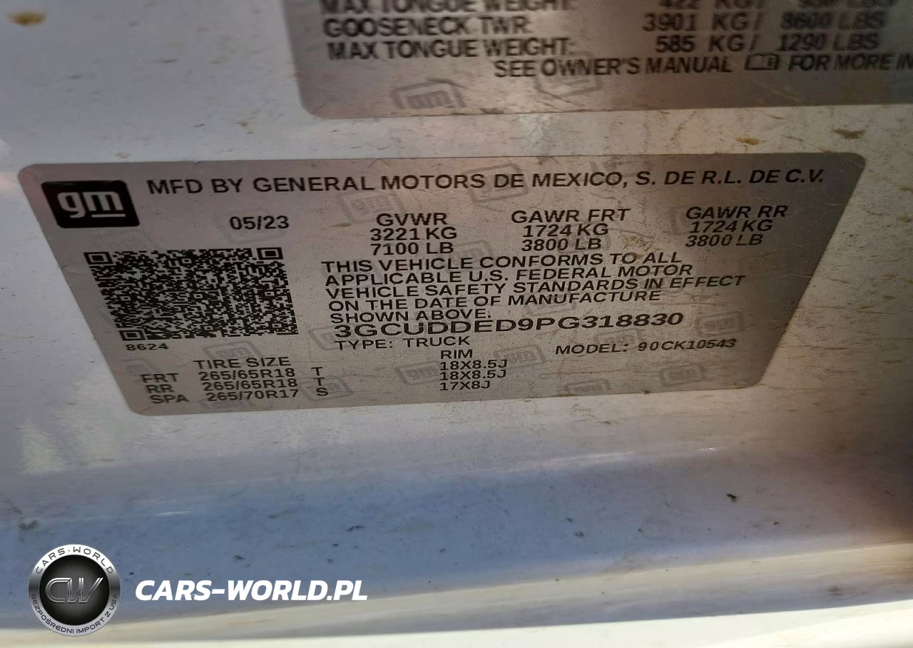 2023 Chevrolet Silverado K1500 Lt VIN:3GCUDDED9PG318830 - 13