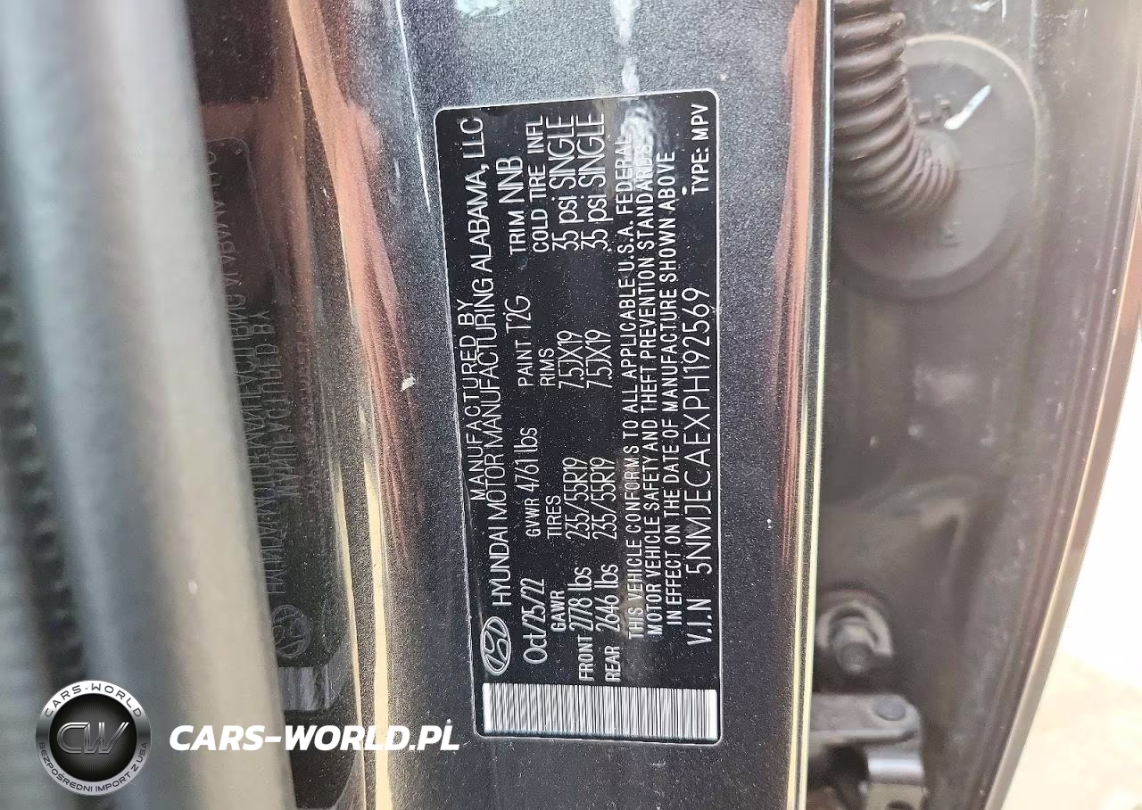 2023 Hyundai Tucson Limited VIN:5NMJECAEXPH192569 - 13