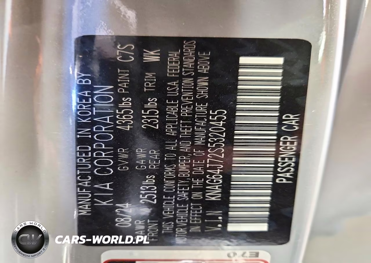 2025 Kia K5 Gt Line VIN:KNAG64J72S5320455 - 12