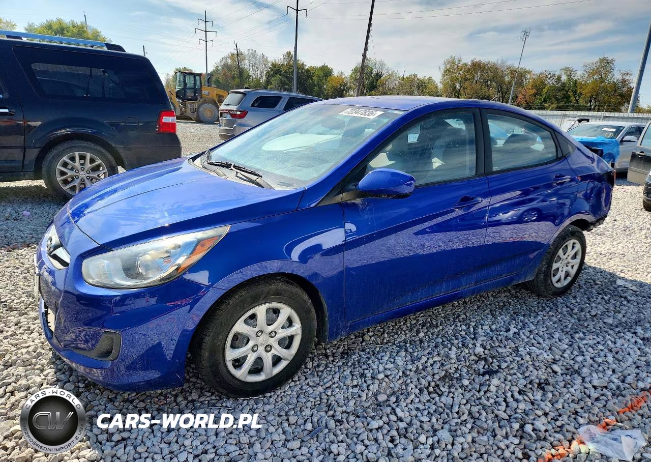 2014 Hyundai Accent Gls VIN:KMHCT4AE8EU686466 - 1
