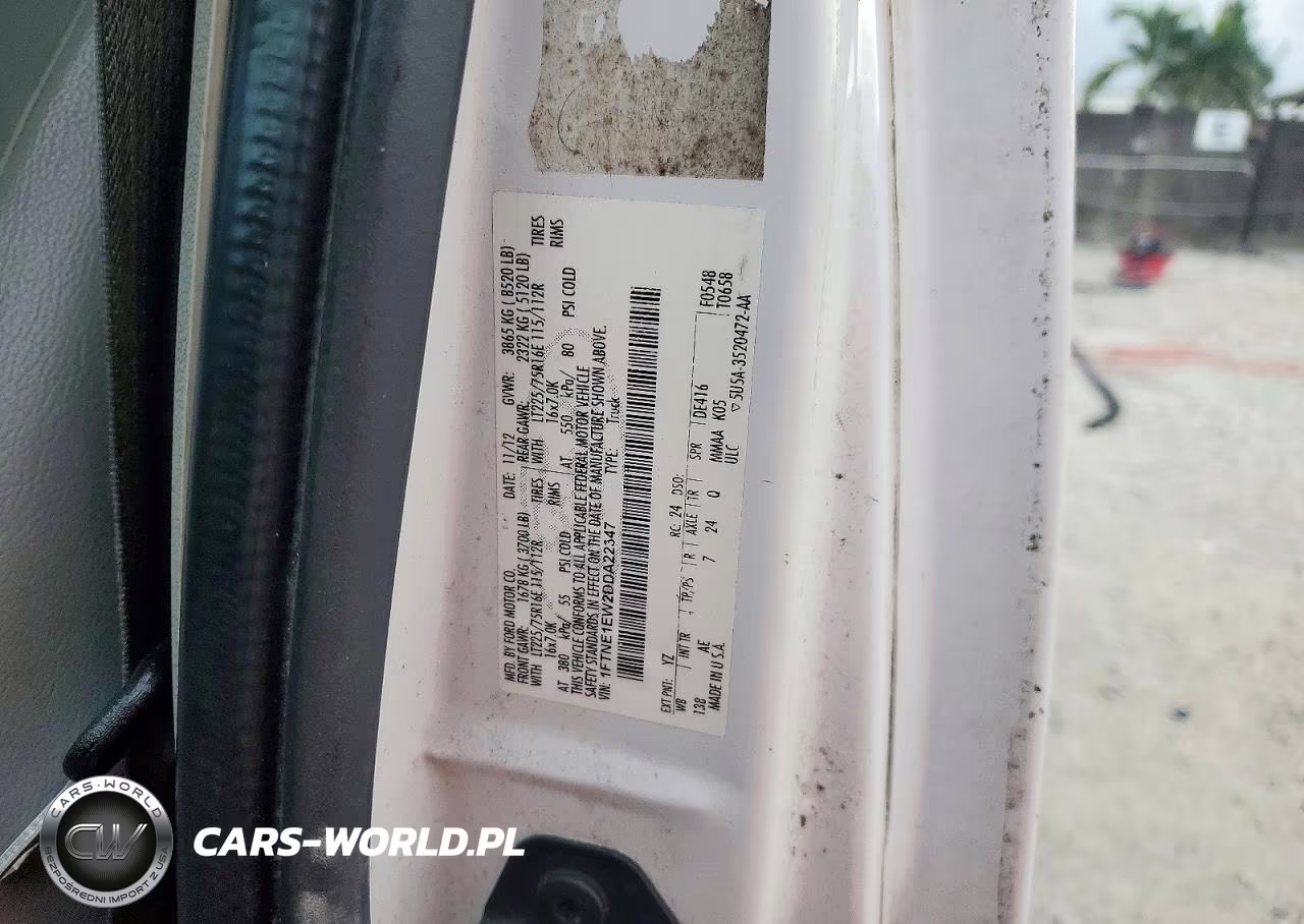 2013 Ford Econoline E150 Van VIN:1FTNE1EW2DDA22347 - 13
