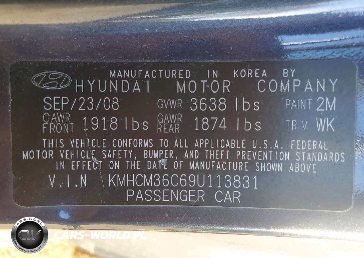 2009 Hyundai Accent Gs VIN:KMHCM36C69U113831 - 12
