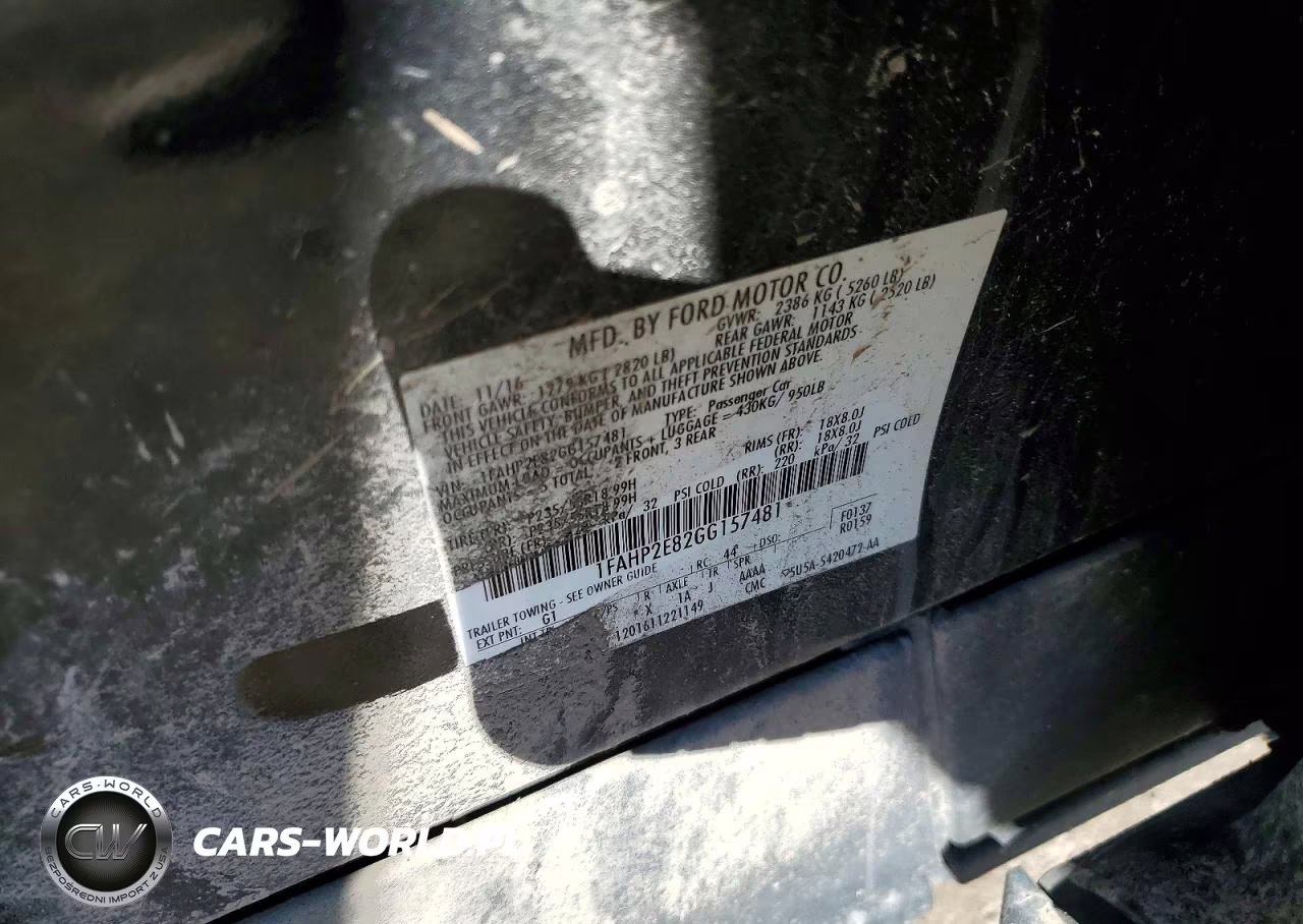 2016 Ford Taurus Sel VIN:1FAHP2E82GG157481 - 12