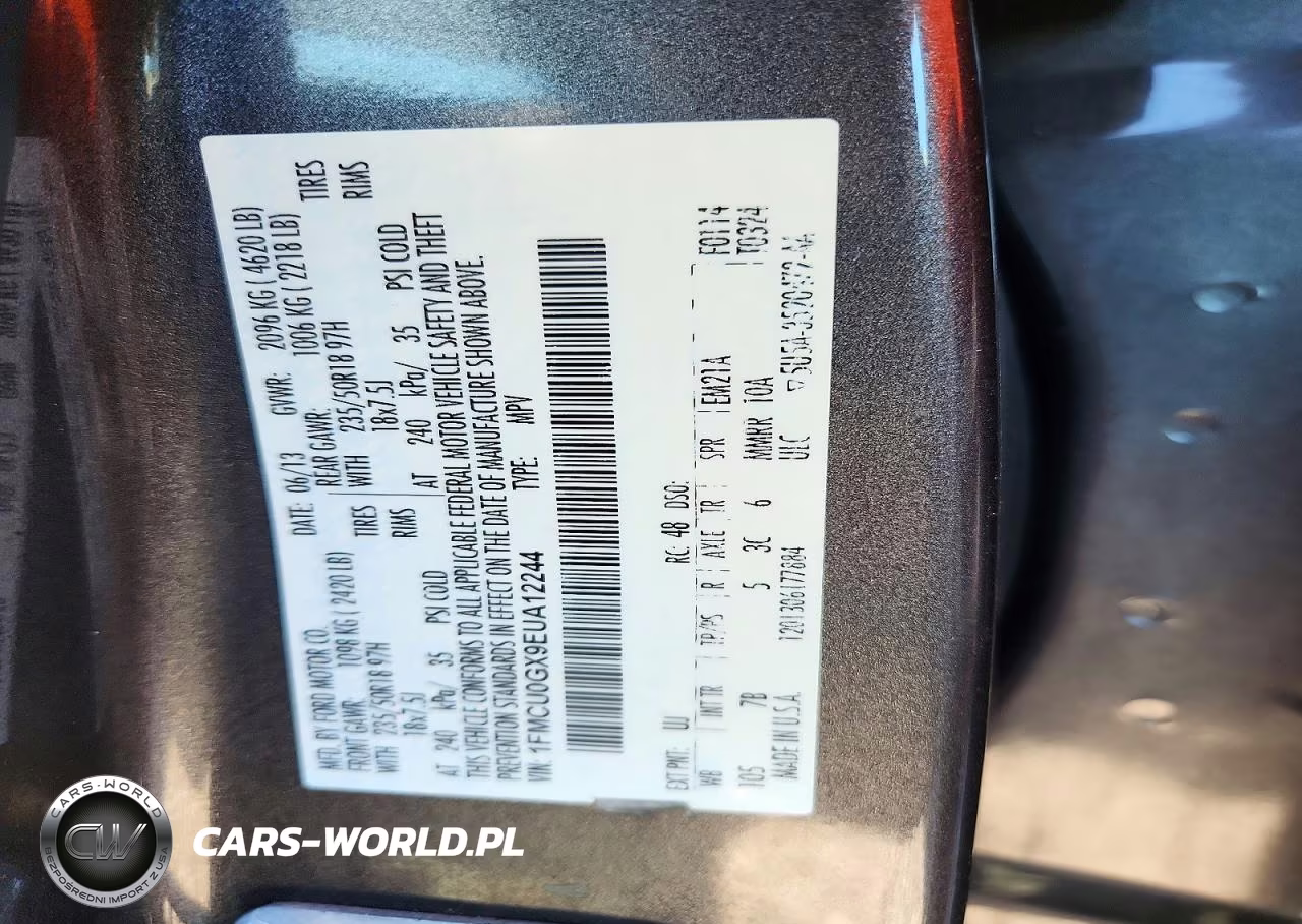 2014 Ford Escape Se VIN:1FMCU0GX9EUA12244 - 12