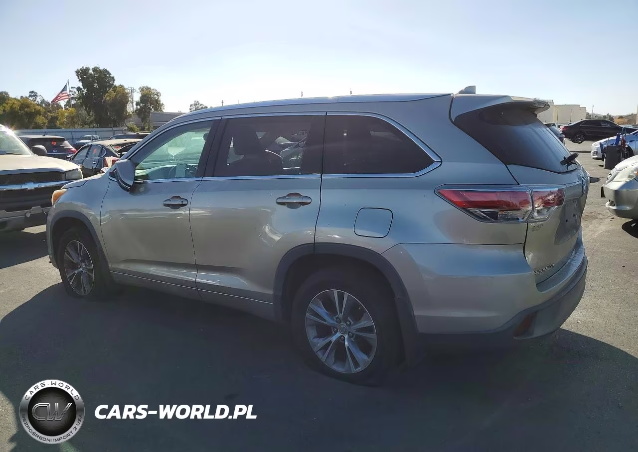 2014 Toyota Highlander Xle VIN:5TDJKRFH9ES019909 - 2