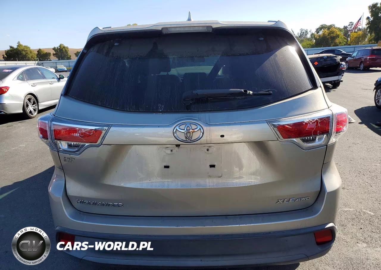 2014 Toyota Highlander Xle VIN:5TDJKRFH9ES019909 - 6