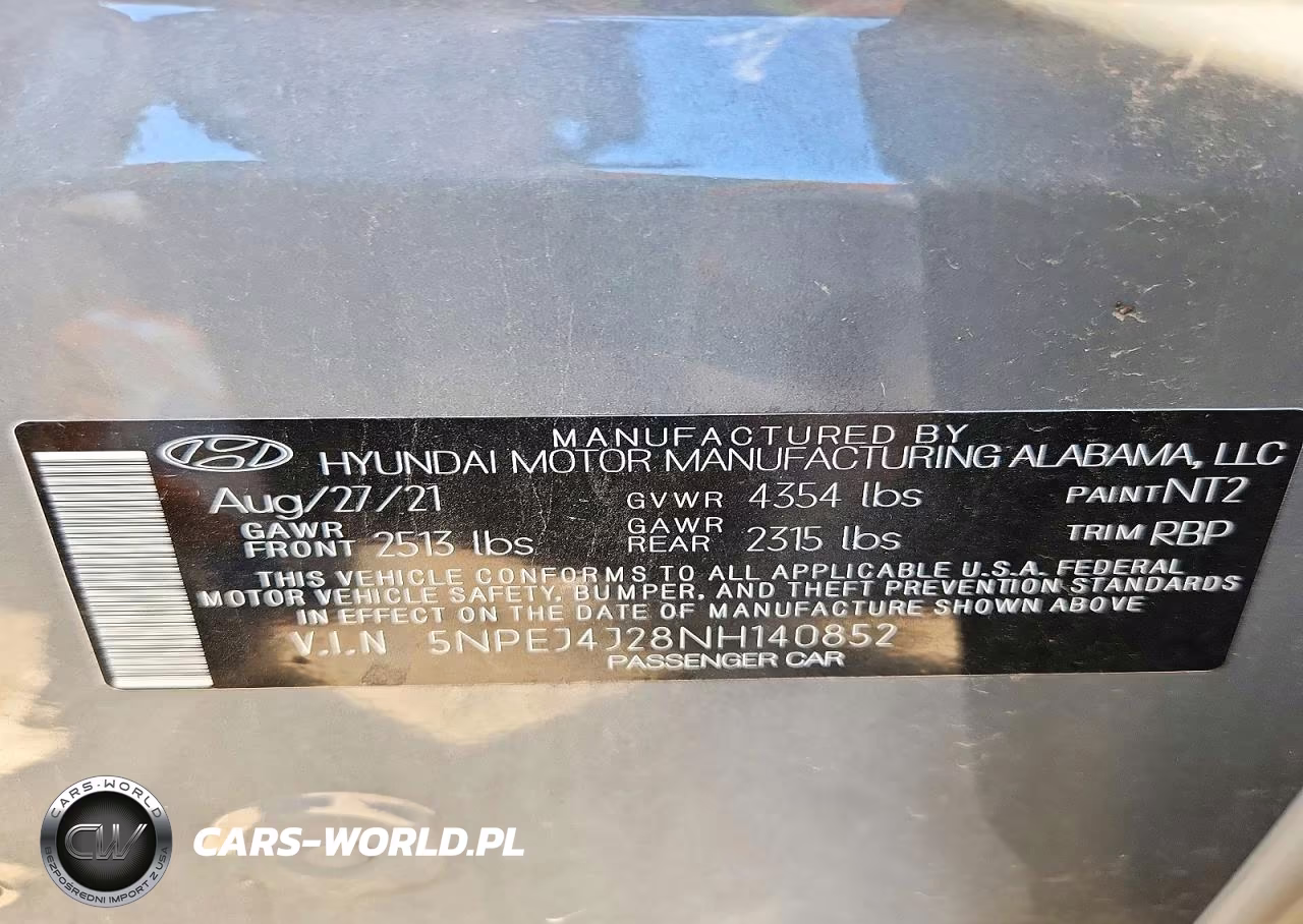 2022 Hyundai Sonata Sel Plus VIN:5NPEJ4J28NH140852 - 12