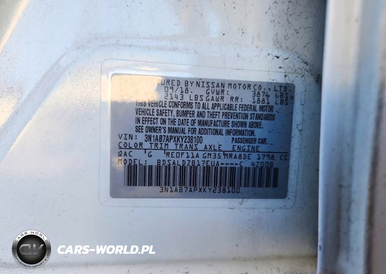 2019 Nissan Sentra Sv VIN:3N1AB7APXKY238100 - 12