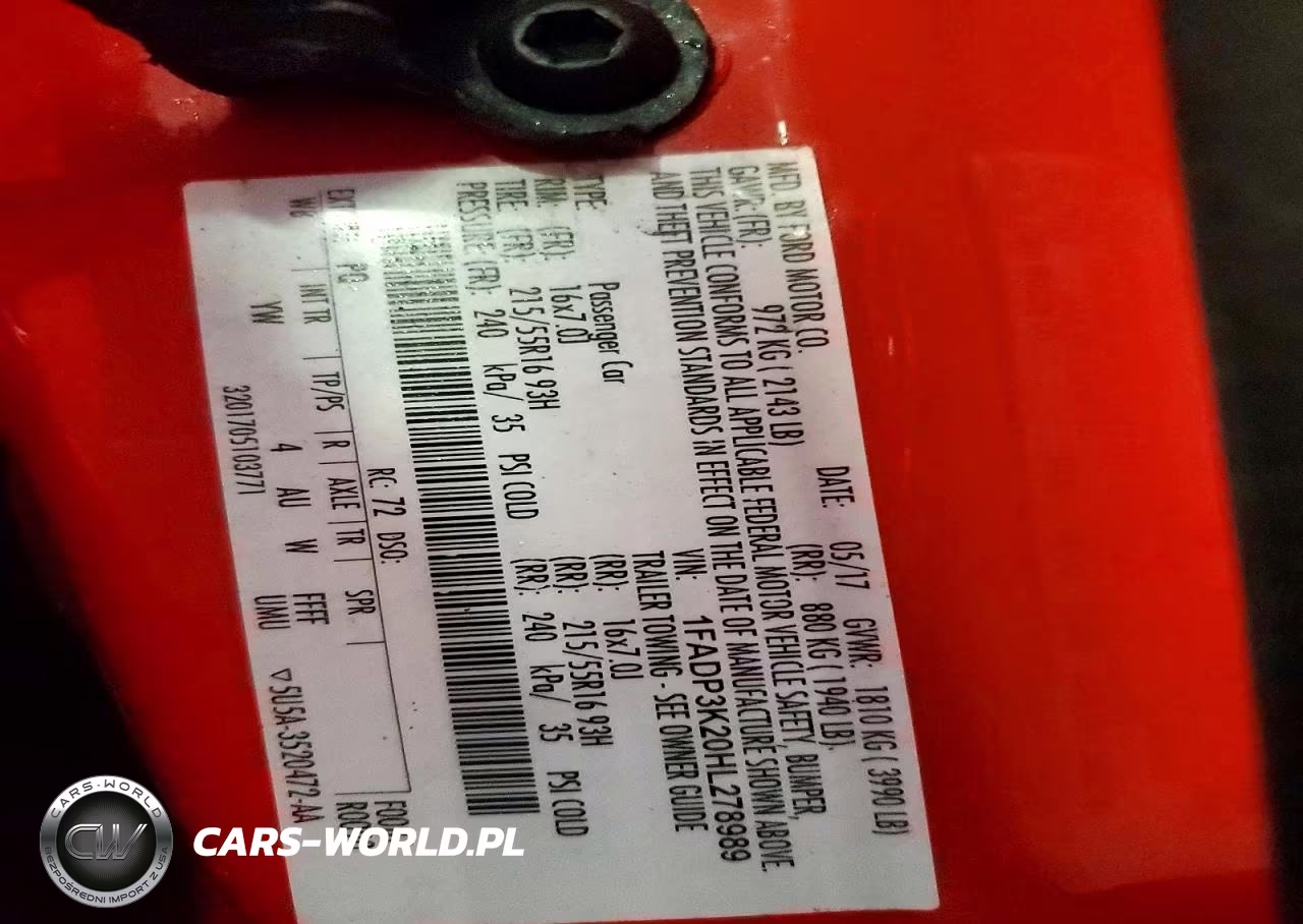 2017 Ford Focus Se VIN:1FADP3K20HL278989 - 12