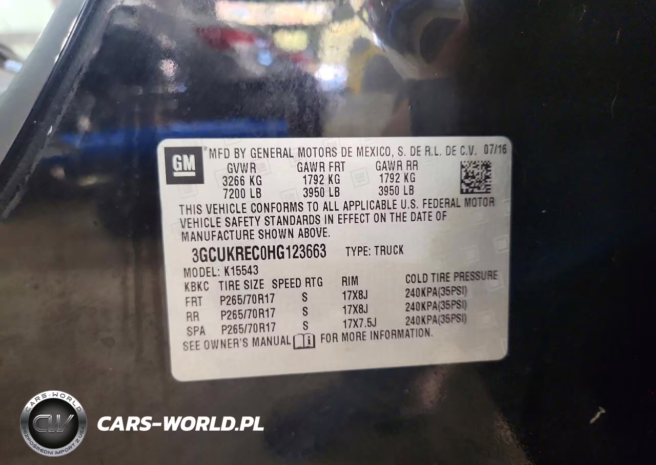 2017 Chevrolet Silverado K1500 Lt VIN:3GCUKREC0HG123663 - 12