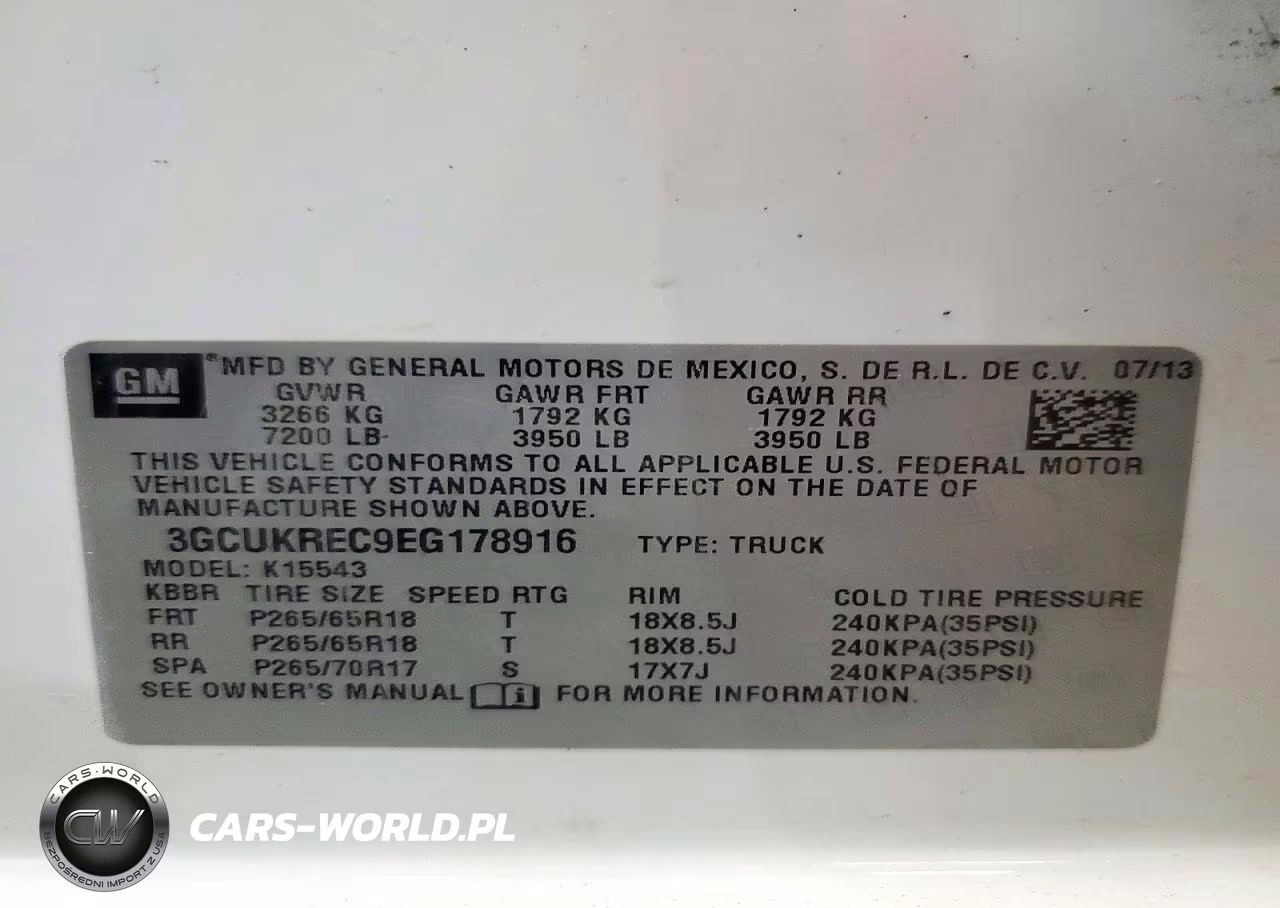 2014 Chevrolet Silverado K1500 Lt VIN:3GCUKREC9EG178916 - 12