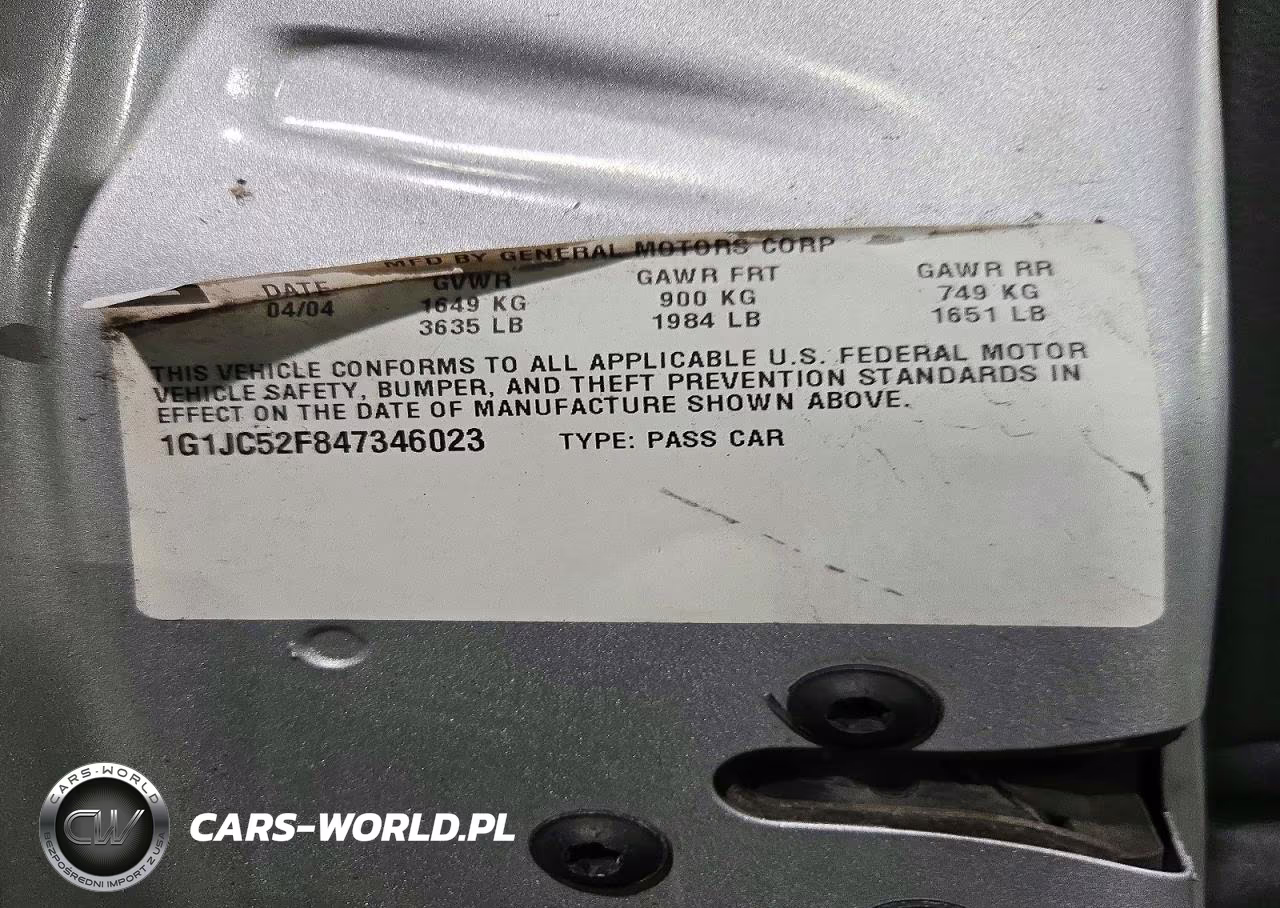 2004 Chevrolet Cavalier VIN:1G1JC52F847346023 - 12