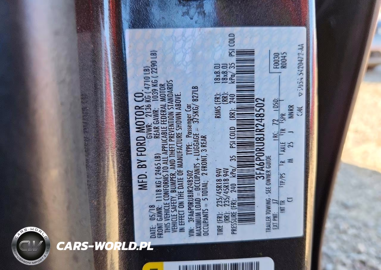 2018 Ford Fusion Titanium-Platinum Hev VIN:3FA6P0RU8JR248502 - 12