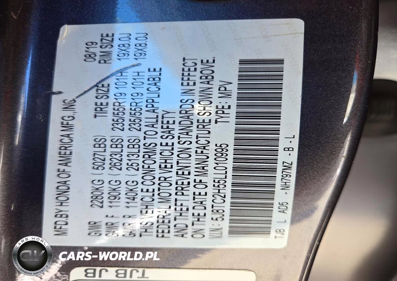2020 Acura Rdx Technology VIN:5J8TC2H55LL010995 - 13