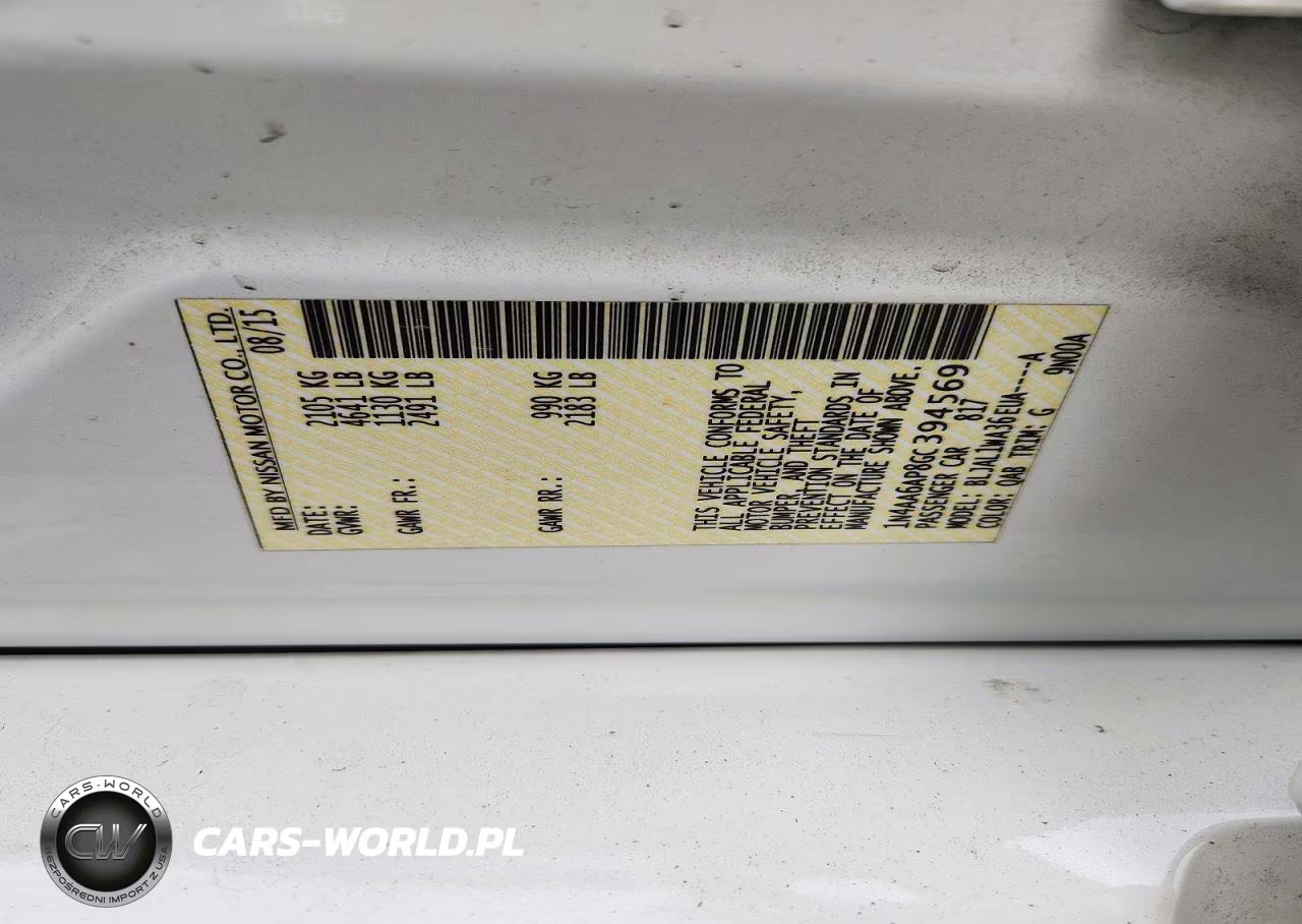 2016 Nissan Maxima 3.5 Sr VIN:1N4AA6AP8GC394569 - 12