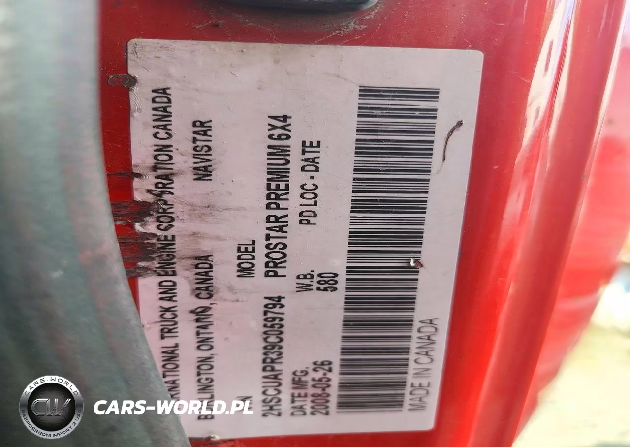 2009 International Prostar Premium Semi Truck VIN:2HSCUAPR39C059794 - 12