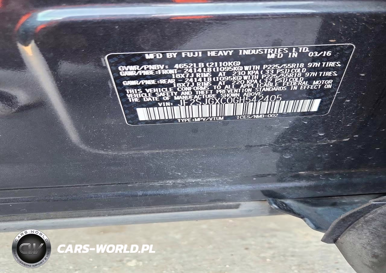 2016 Subaru Forester 2.0Xt Touring VIN:JF2SJGXC0GH542405 - 13