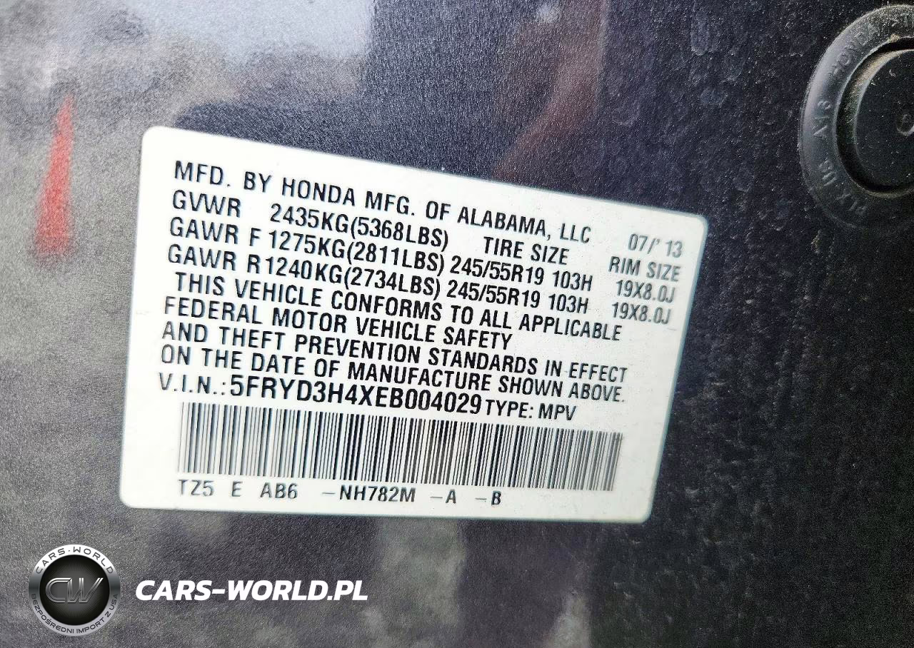 2014 Acura Mdx Technology VIN:5FRYD3H4XEB004029 - 14